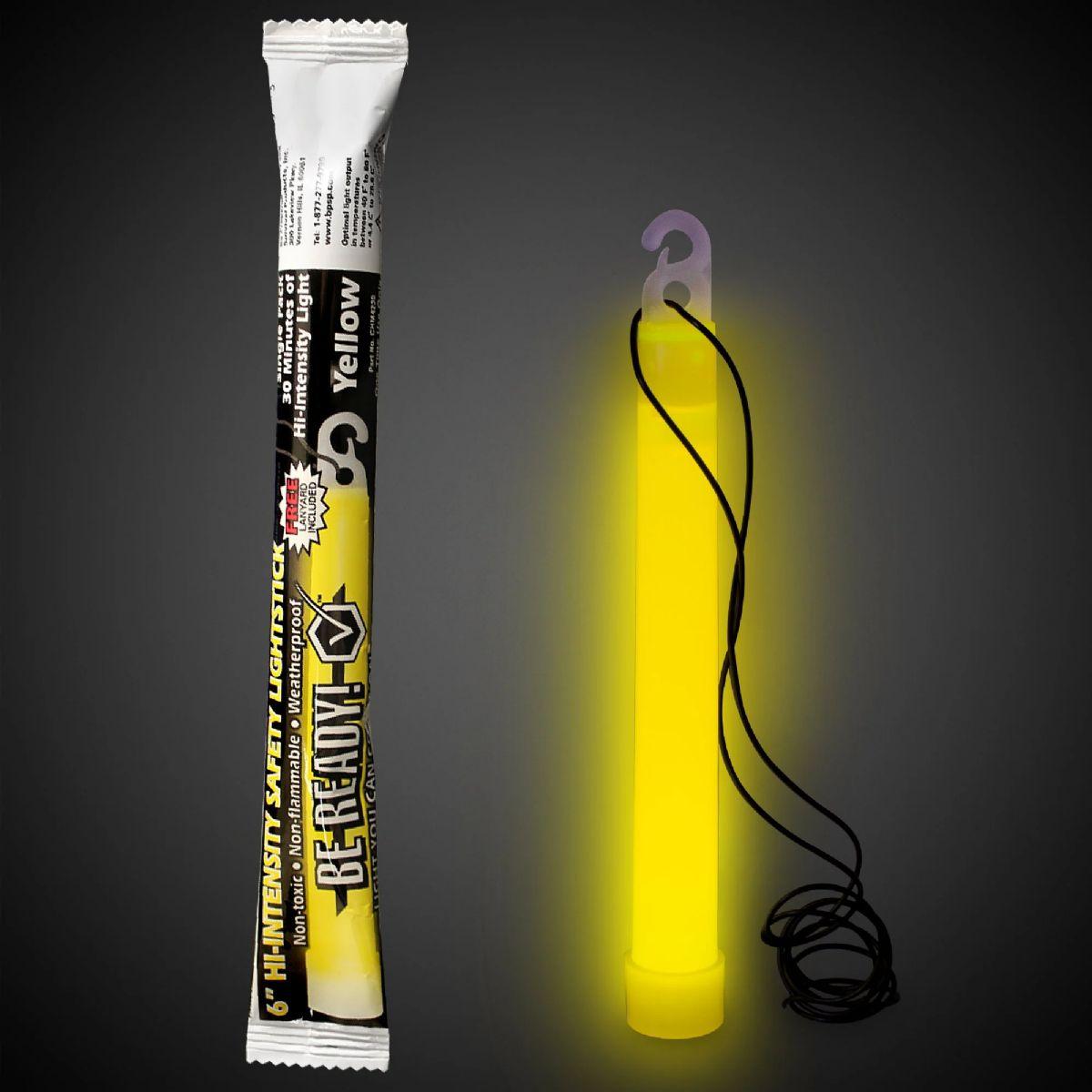 76 Wholesale Yellow 30 Minute 6" Glow Stick image