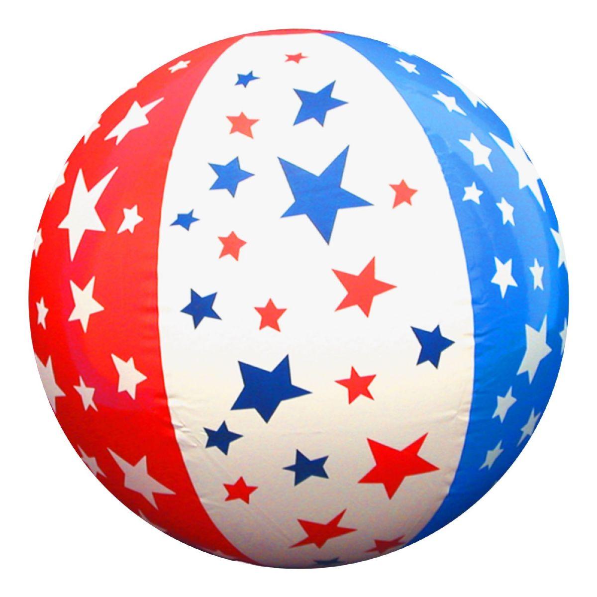 60 Wholesale Inflatable 16 Inch Patriotic Stars Beach Balls  image