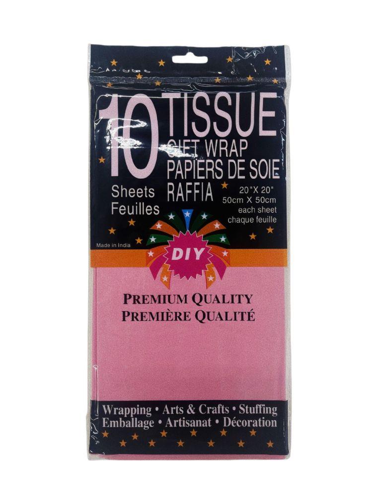 72 Wholesale 10ct Tissue Paper Lt Pink 72s 20x20" image