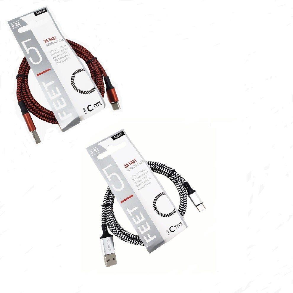 10 Wholesale 5 Feet 3a Cable/typE-C 10s image