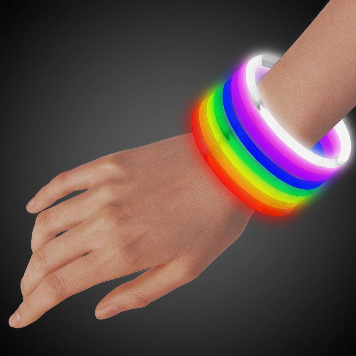 400 Wholesale Assorted 9" Glow Bracelets image