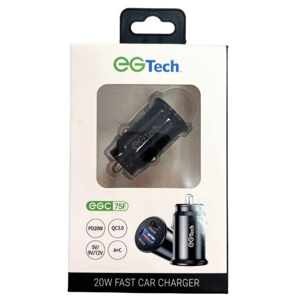 24 Wholesale Eg Tech 20w Fast Car Charger With Dual UsB-A & UsB-C Ports image