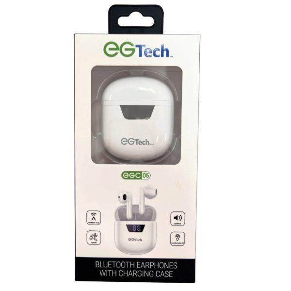 6 Wholesale Eg Tech True Wireless Bluetooth Earbuds With Charging Case In White image
