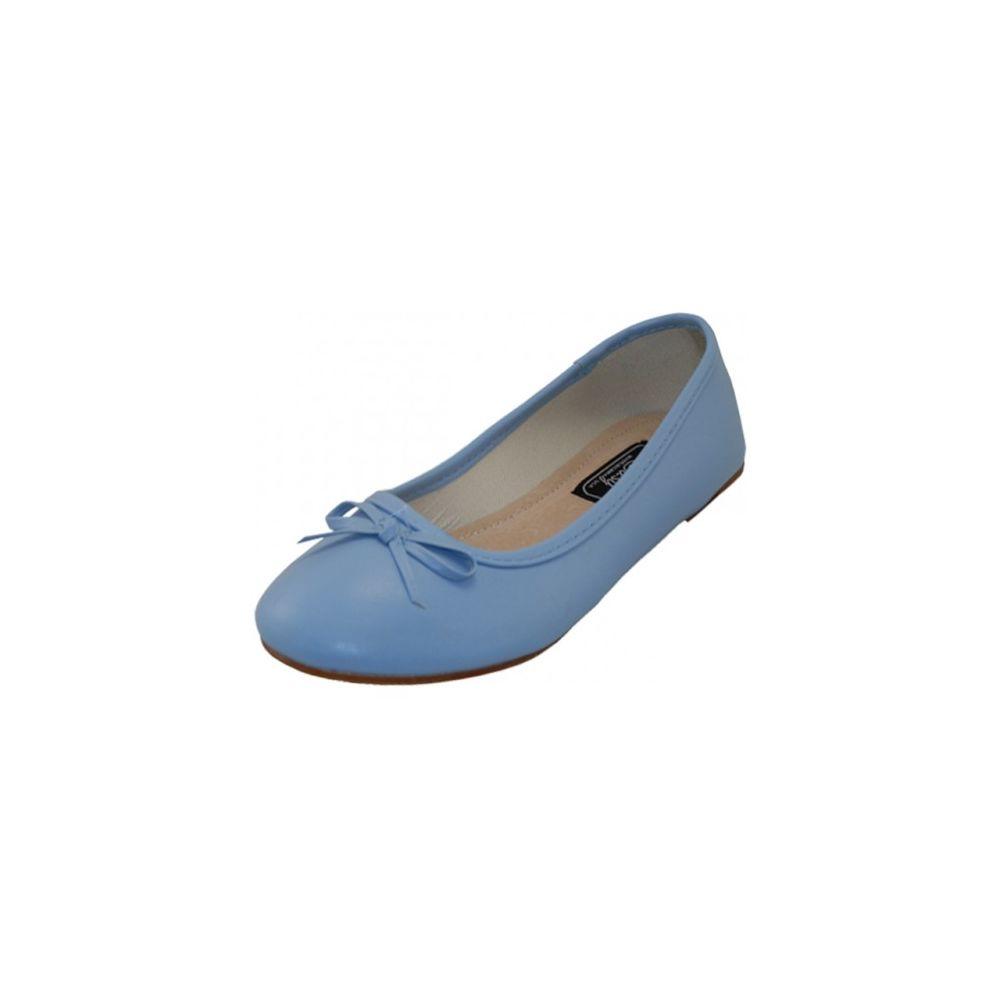 18 Wholesale Women's Ballet Flats Light Blue Color Only image