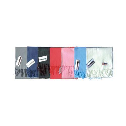 48 Wholesale Fleece Winter Scarf Solid Colors Assorted image