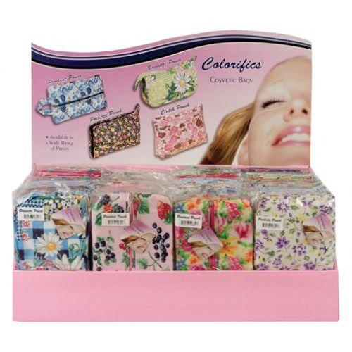 72 Wholesale Fabric Cosmetic Bags In Display Box image