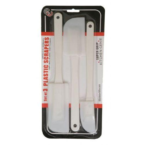 144 Wholesale Set Of 3 Plastic Scrapers image