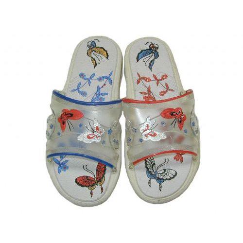48 Wholesale Ladies' Ribbon Design Jelly Sandal image