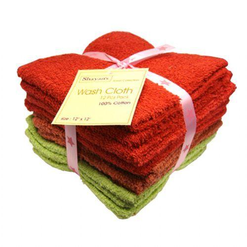 48 Wholesale Wash Cloth 12x12 12pk image
