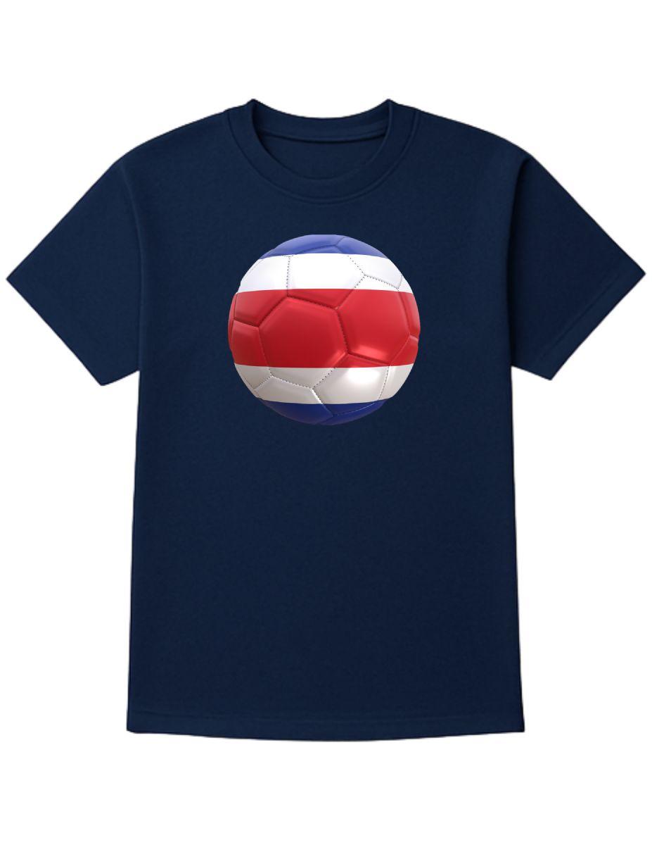 24 Wholesale Unisex Cotton Soccer Printed T Shirt Costa Rica Soccer Printed Tee Size 2X-Large image