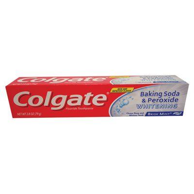 24 Wholesale Colgate Toothpaste 2.5 Oz Whitening Baking Soda & Peroxide Mint Paste image