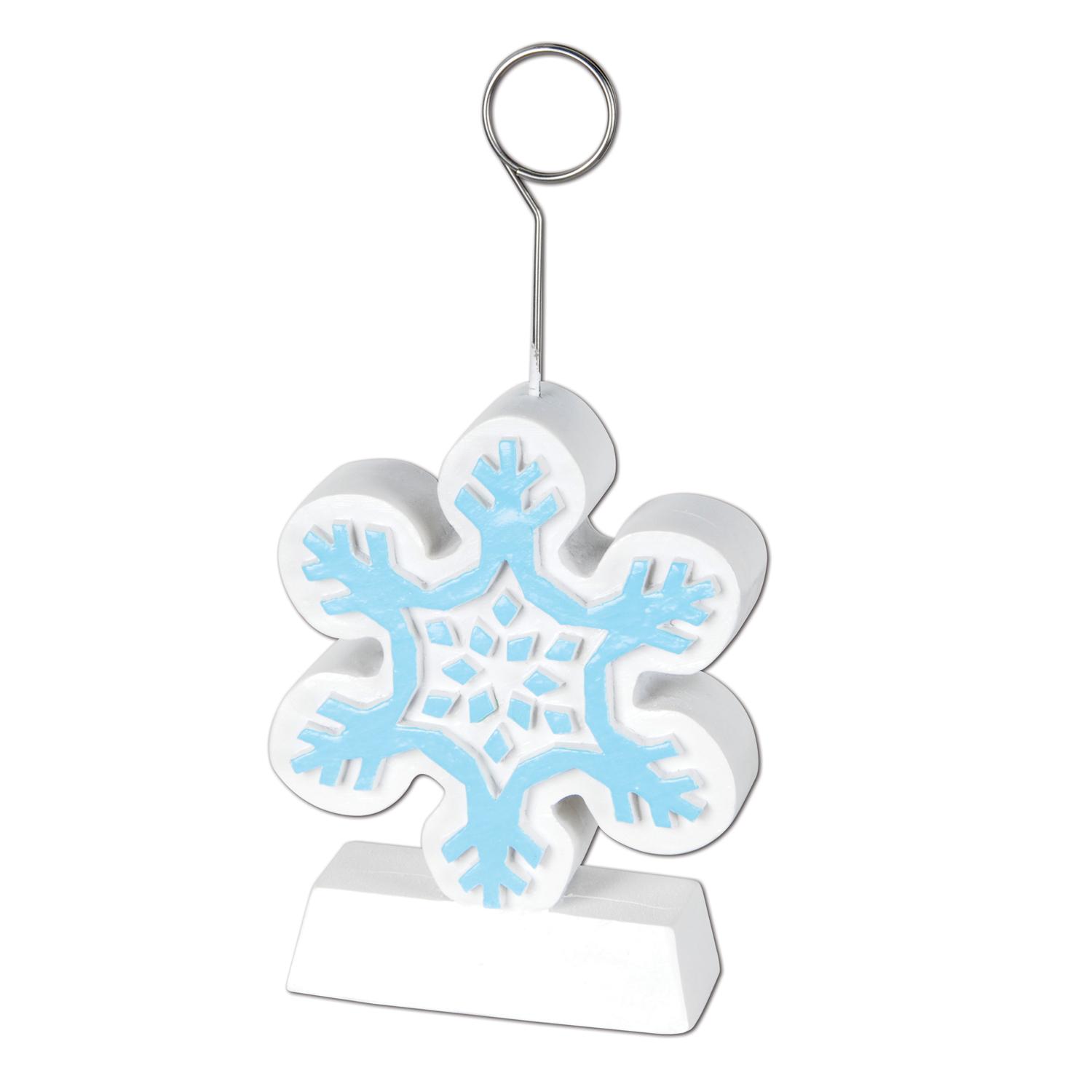 6 Wholesale Snowflake Photo/balloon Holder image