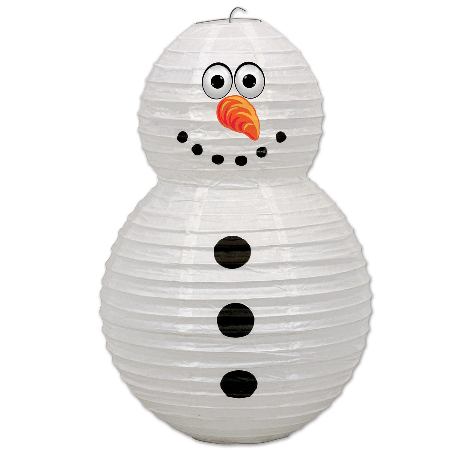 6 Wholesale Snowman Paper Lantern image