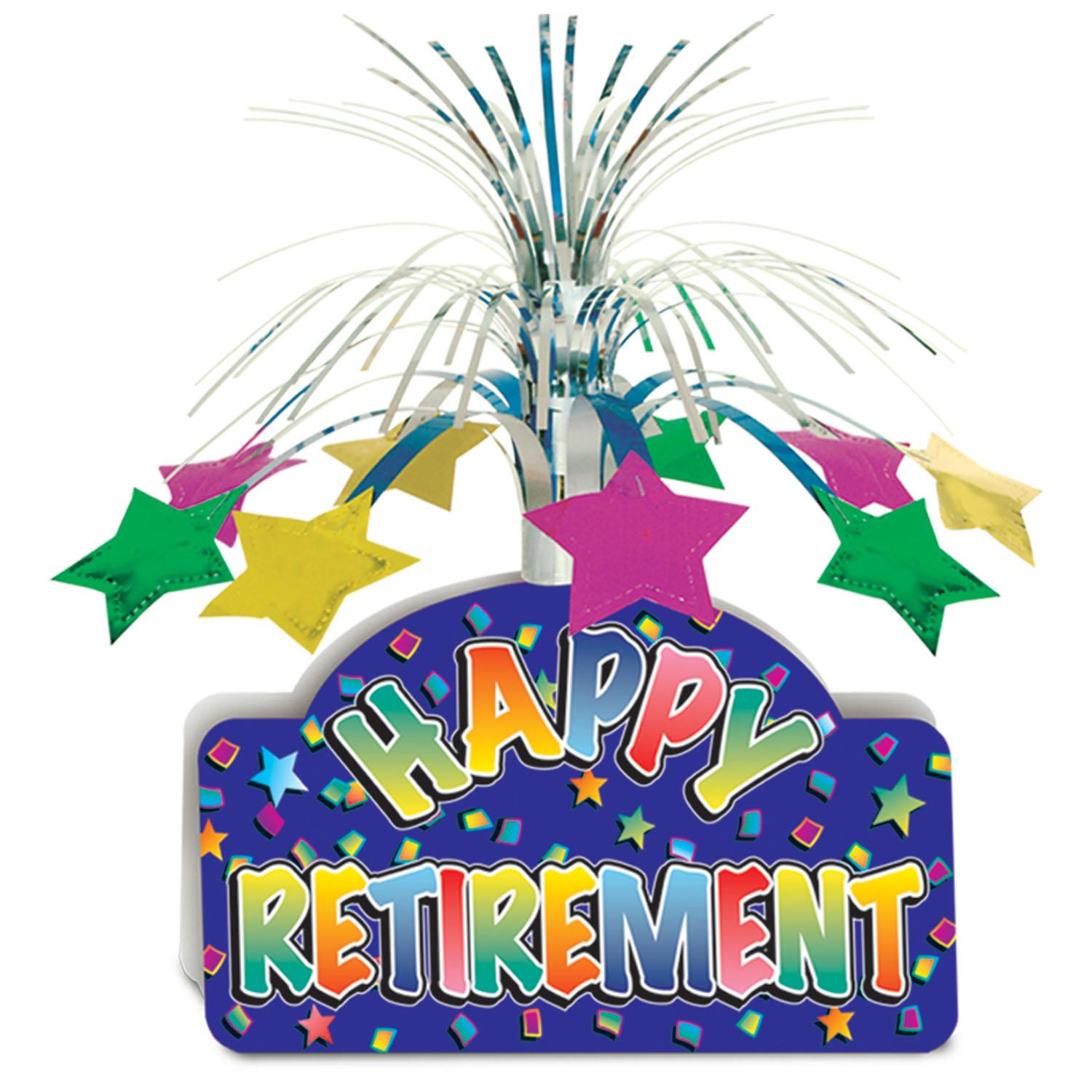 12 Wholesale Happy Retirement Centerpiece image