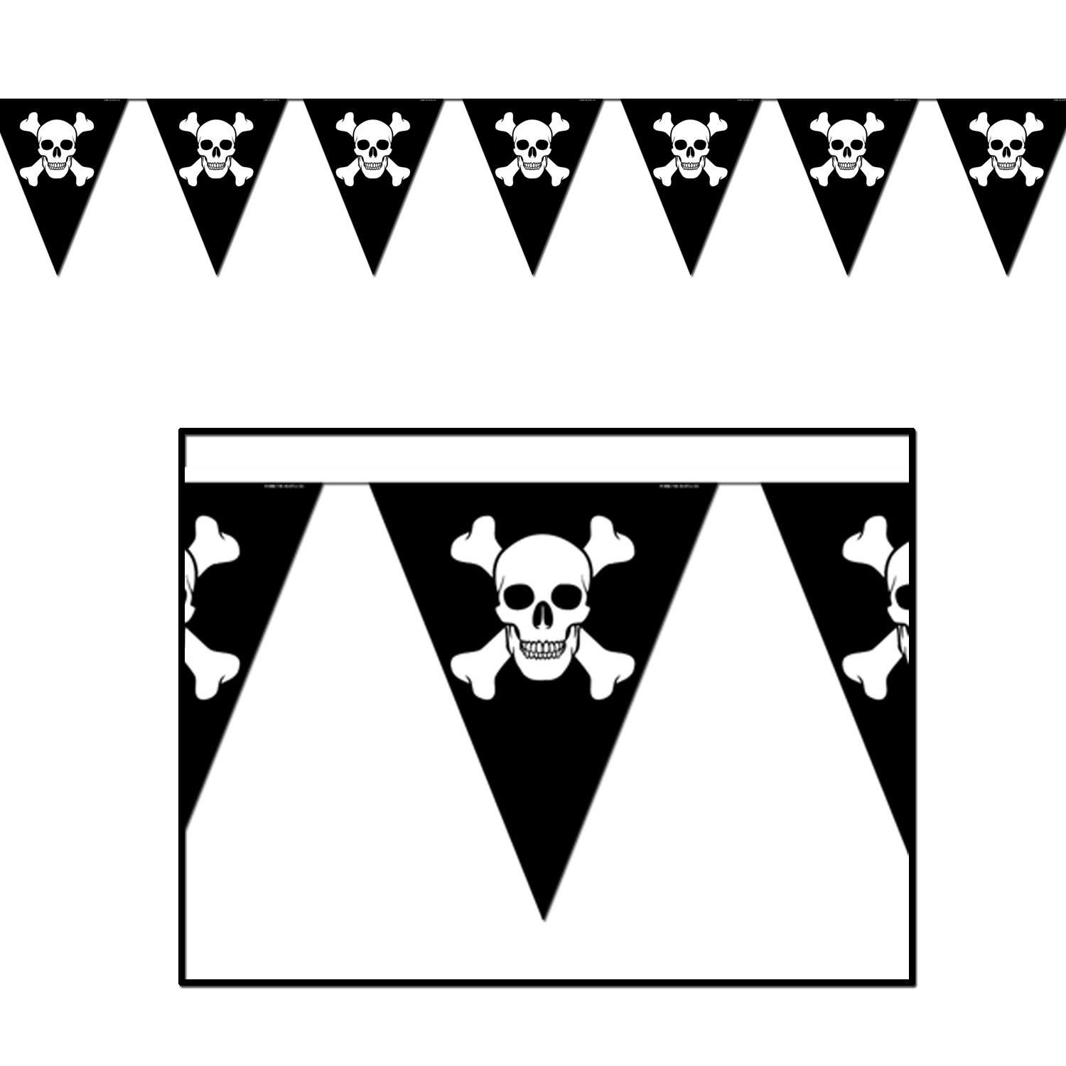 12 Wholesale Jolly Roger Pennant Banner image