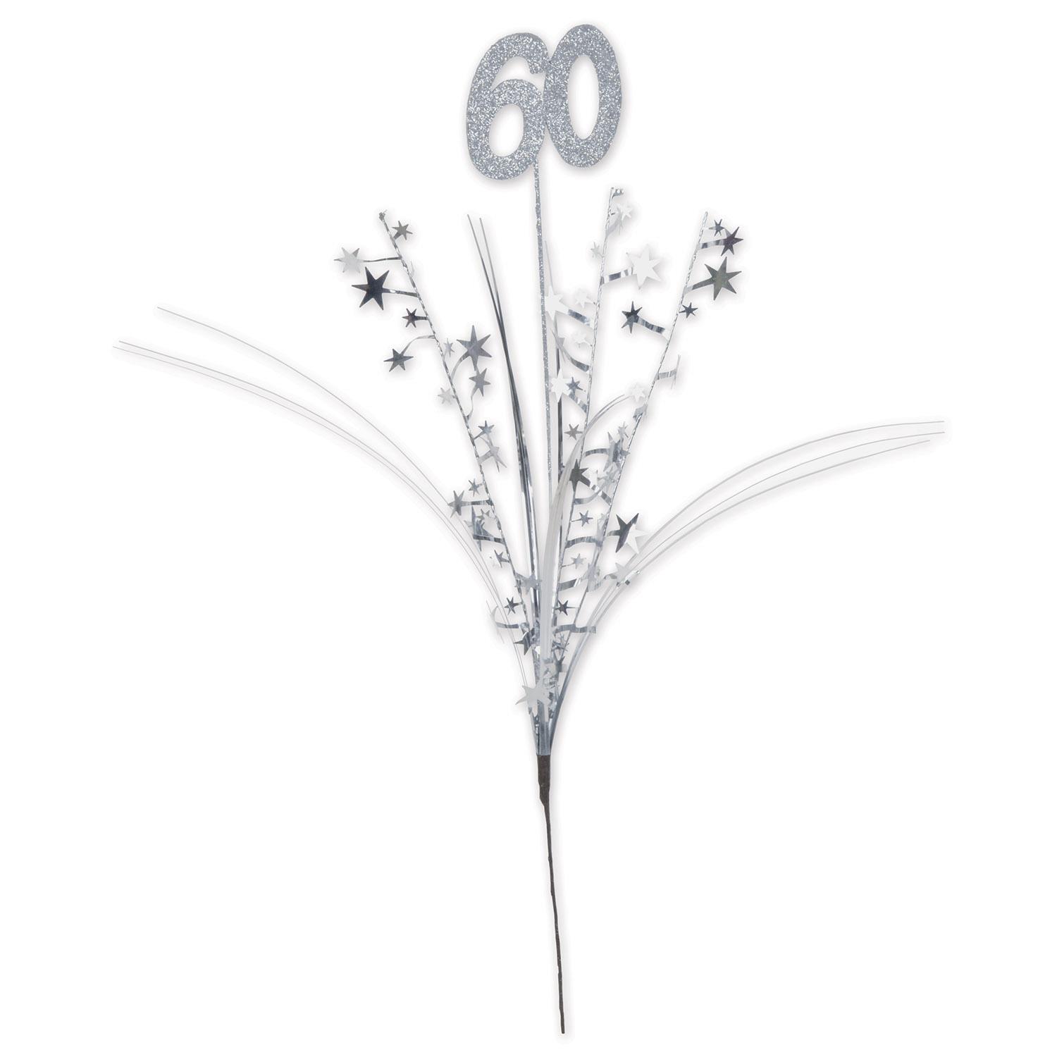 12 Wholesale Glittered  60  Metallic Star Spray image