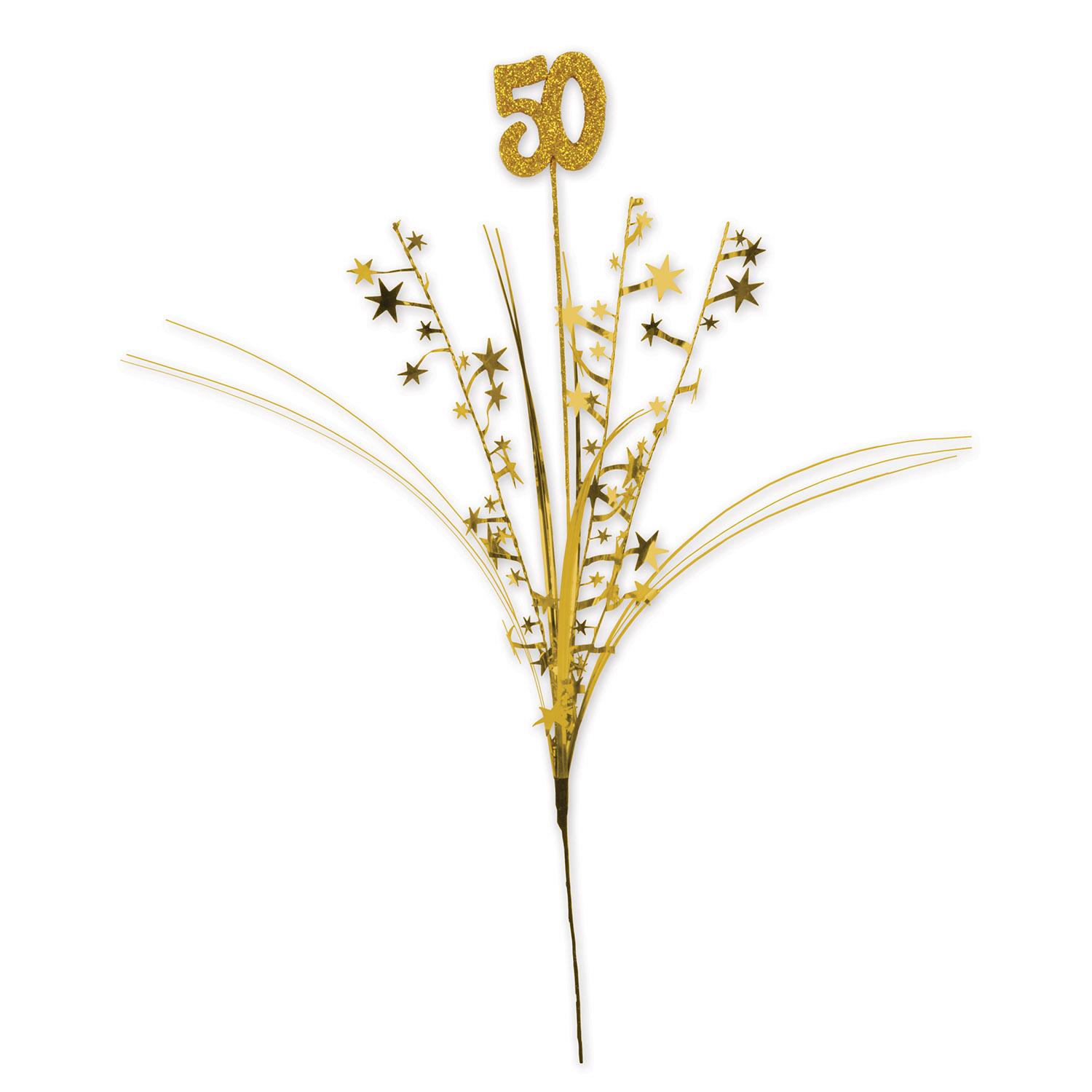 12 Wholesale Glittered  50  Metallic Star Spray image