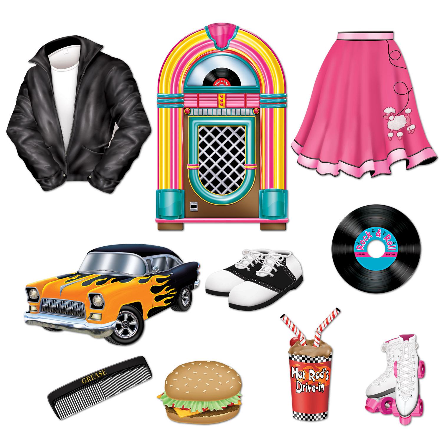 12 Wholesale 50's Cutouts image