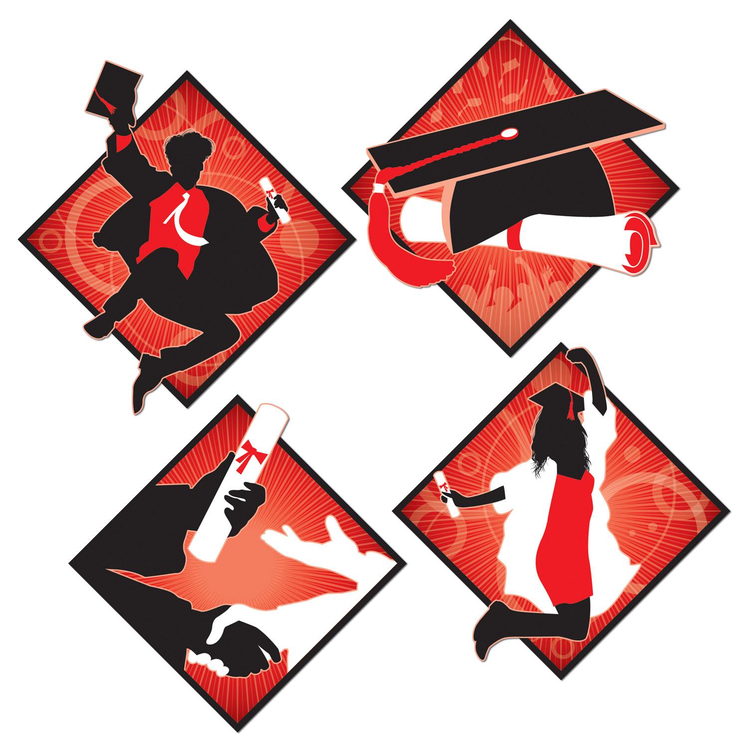 12 Wholesale 12 Graduation Cutouts image