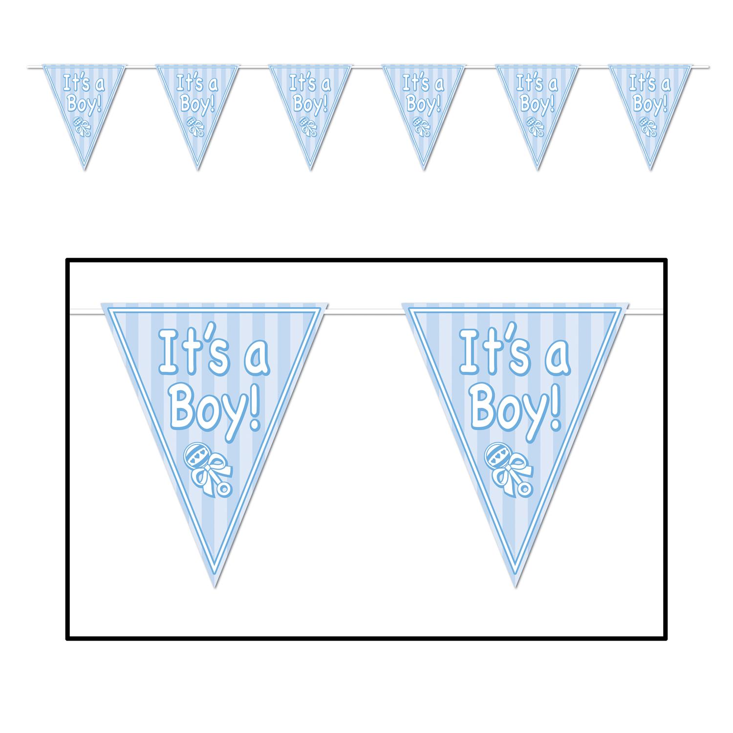 12 Wholesale It's A Boy! Pennant Banner image
