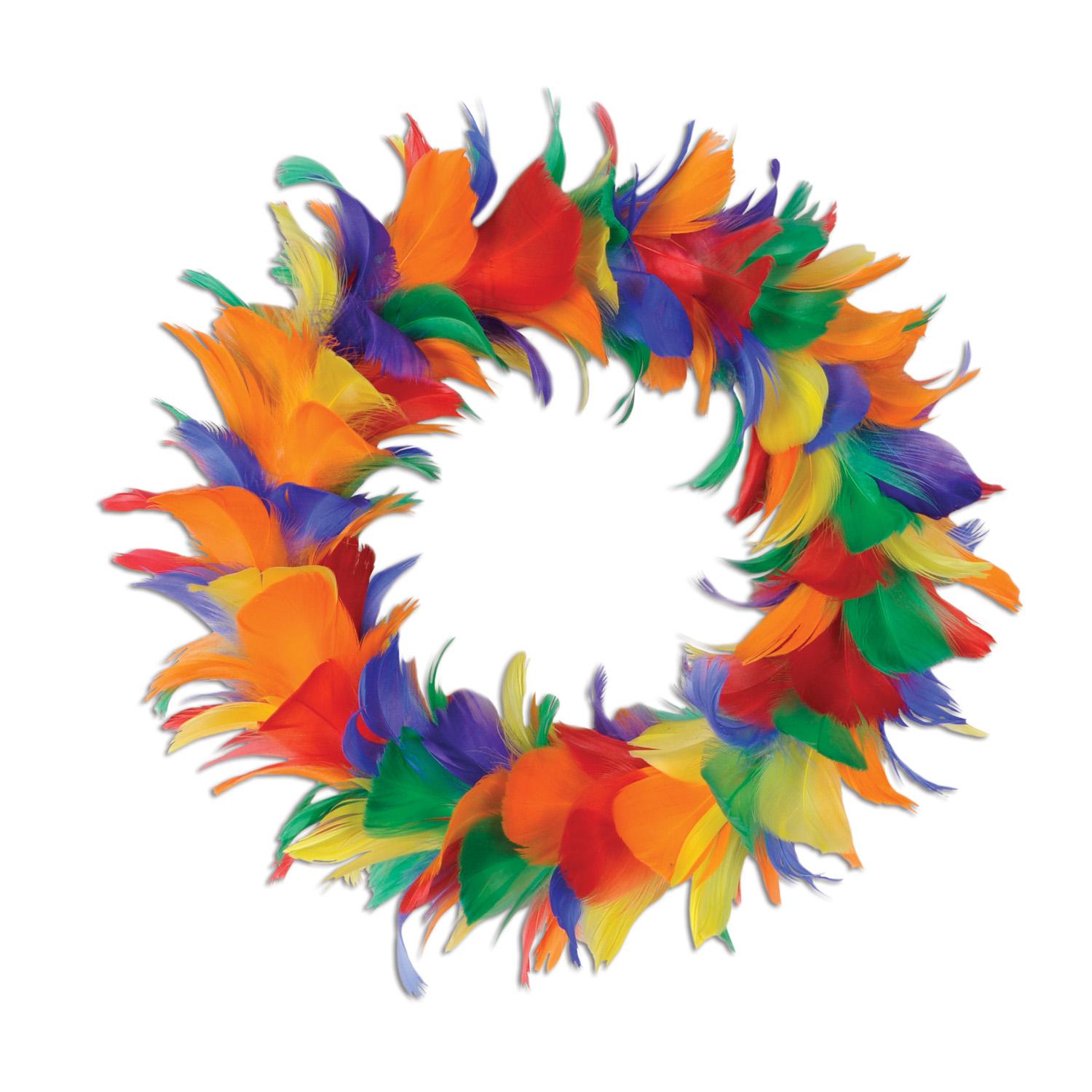 6 Wholesale Rainbow Fancy Wreath image