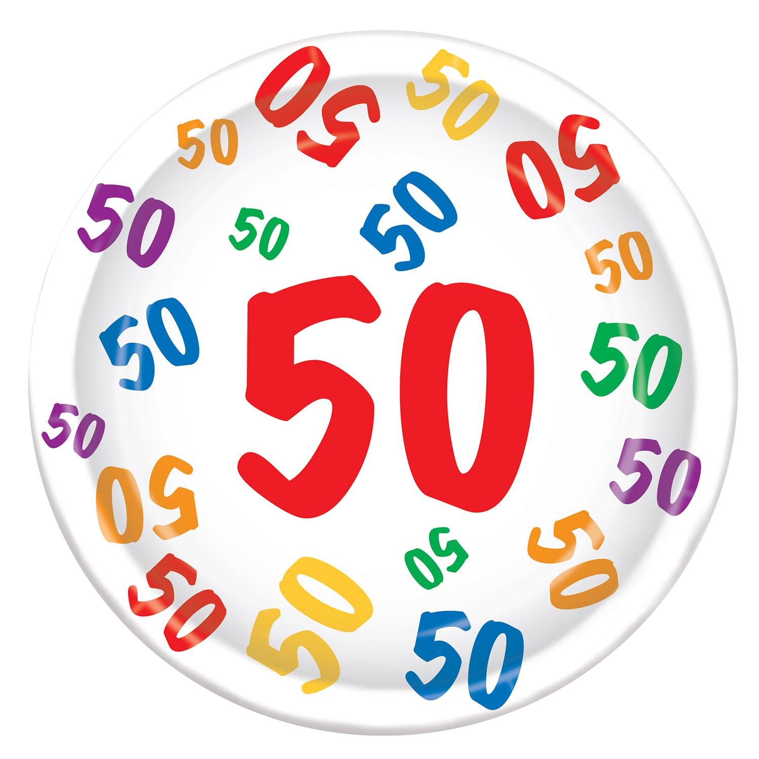 12 Wholesale "50" Plates image