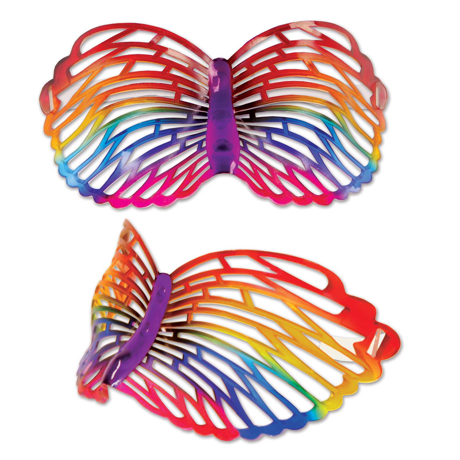 6 Wholesale Rainbow Butterfly Glasses image