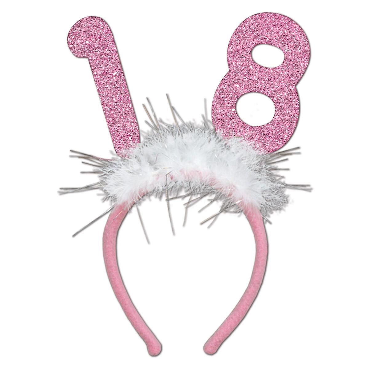 12 Wholesale 18 Glittered Boppers Wmarabou image
