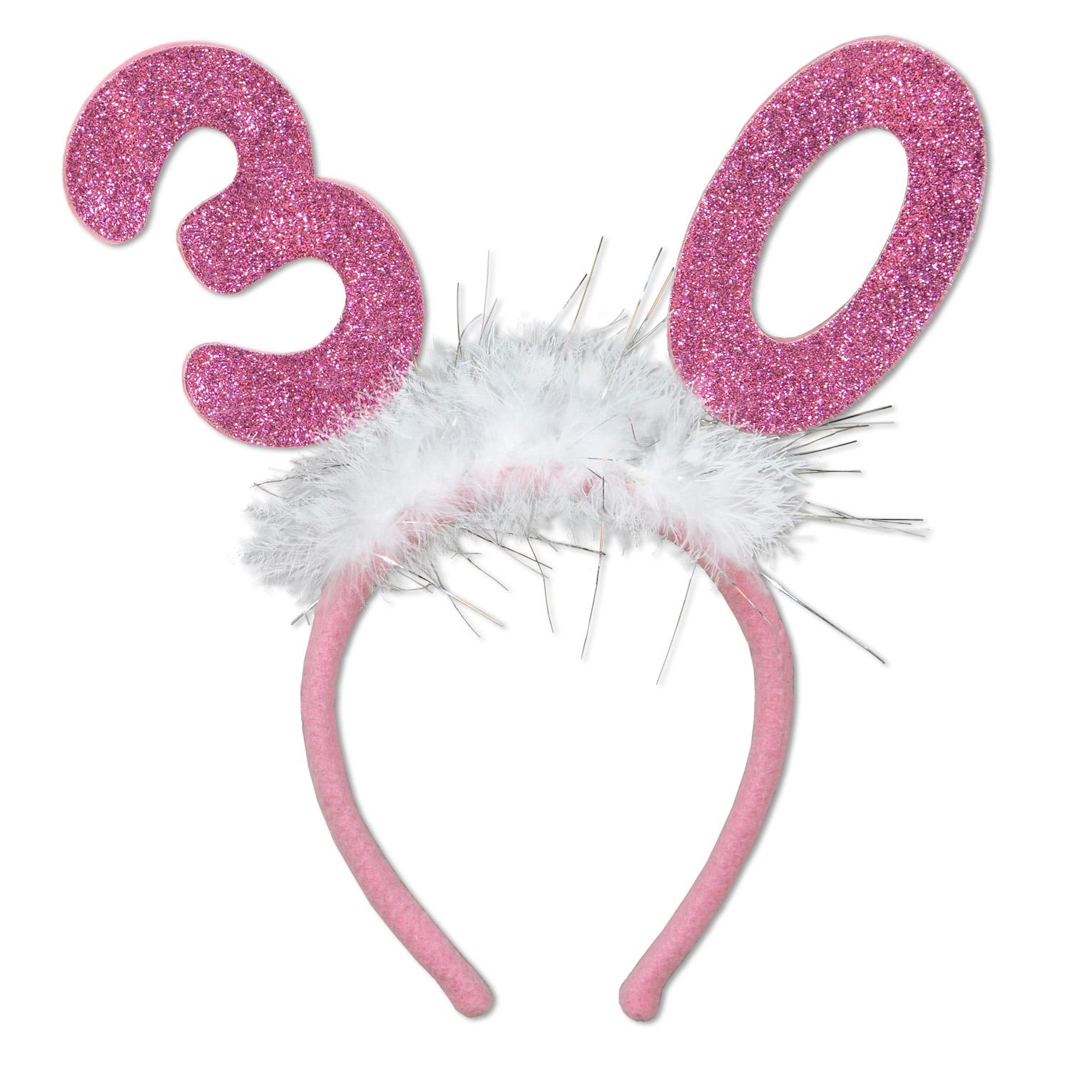 12 Wholesale 30 Glittered Boppers W/marabou image