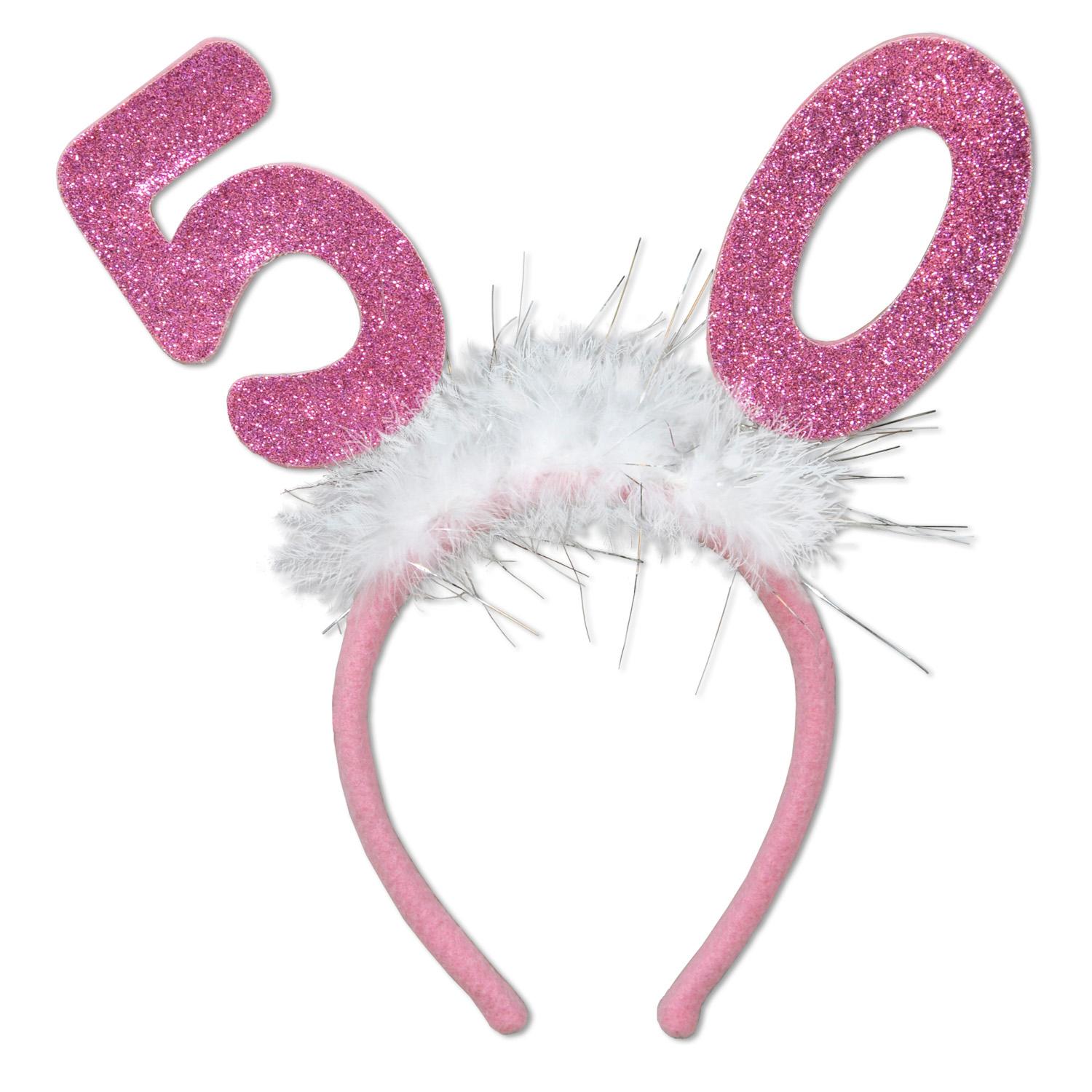 12 Wholesale 50 Glittered Boppers Wmarabou image