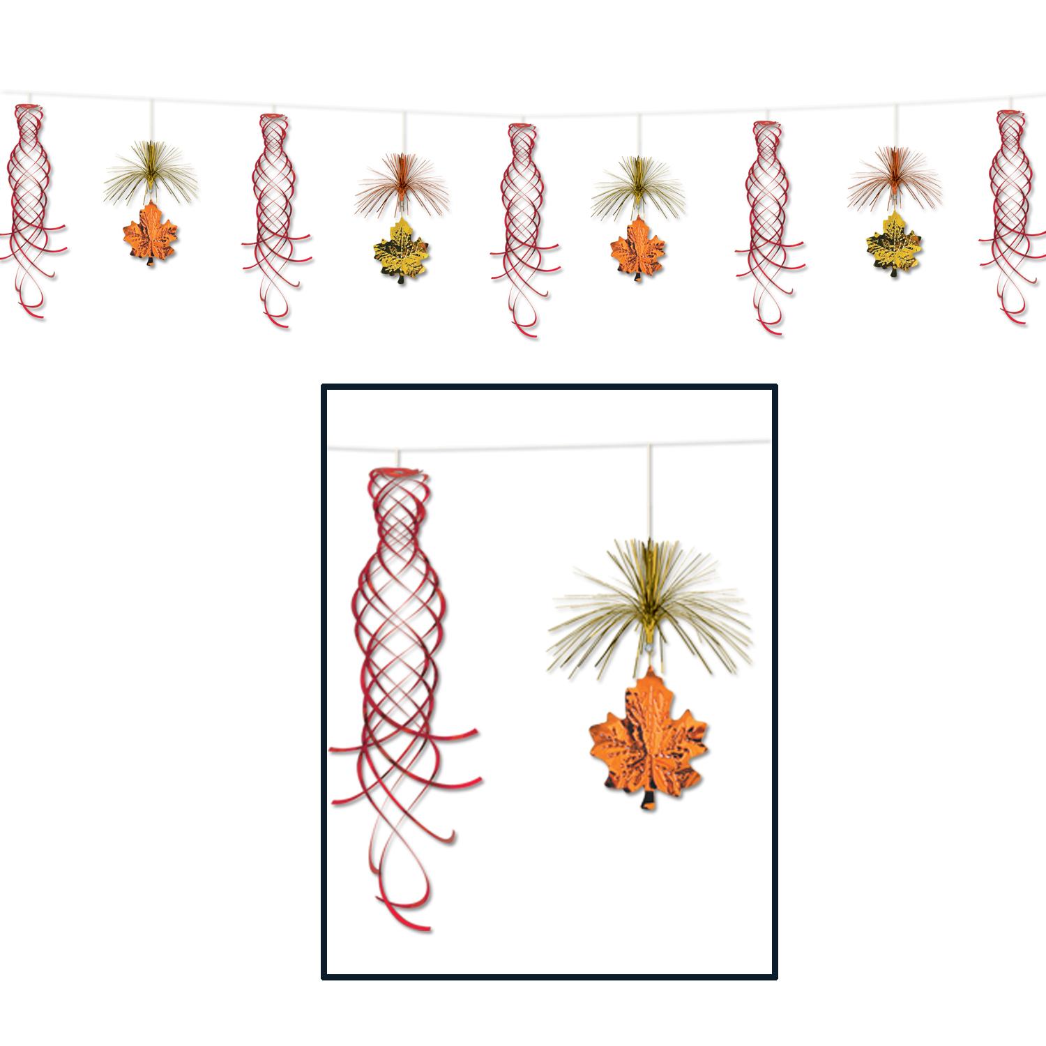 12 Wholesale Leaf Shimmer Garland image