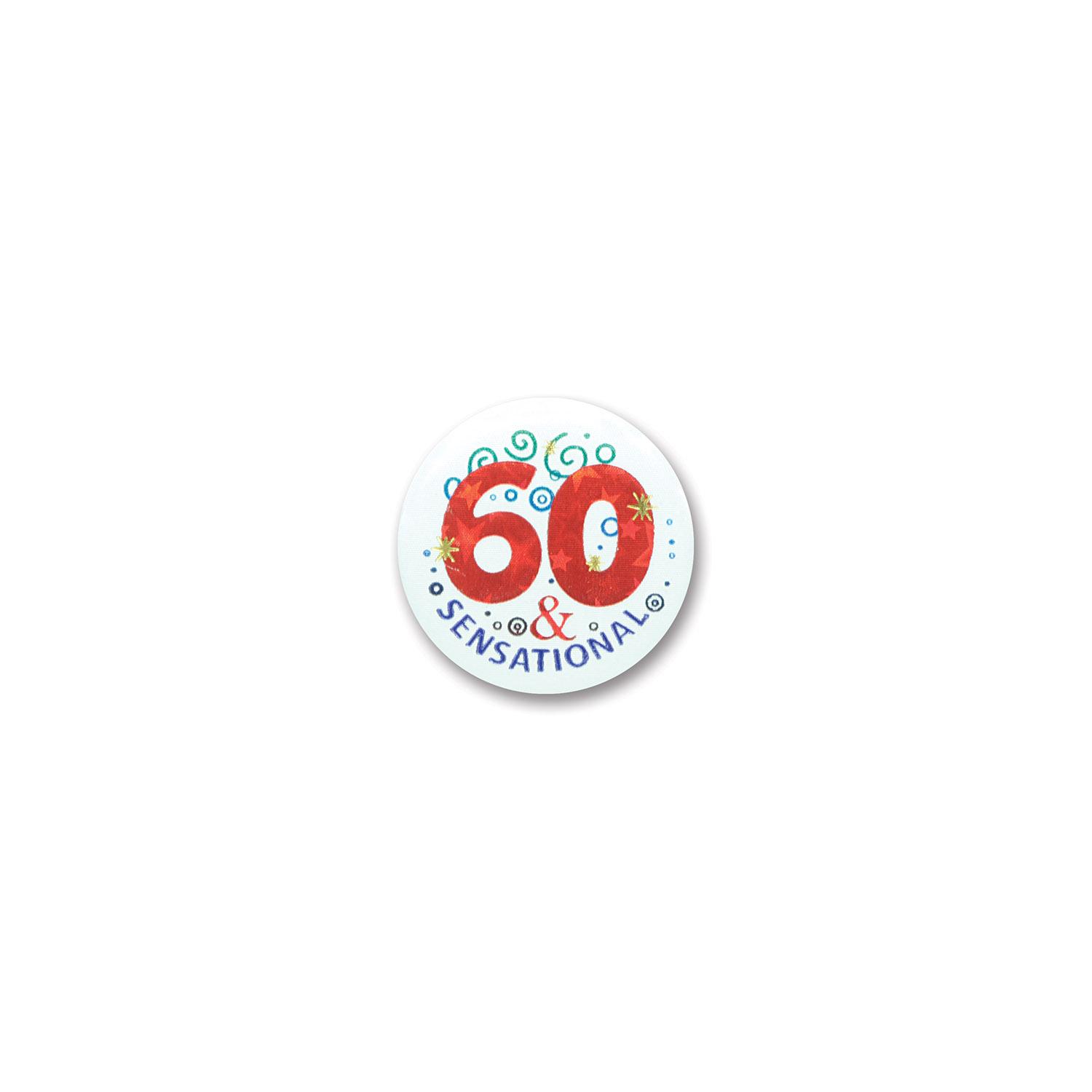 6 Wholesale 60 & Sensational Satin Button image
