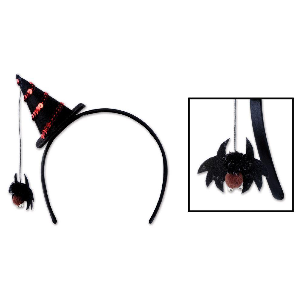 12 Wholesale Spider Witch Hat Headband image