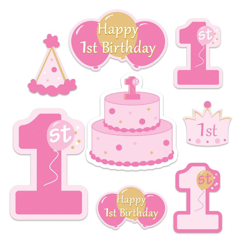12 Wholesale 1st  Birthday Cutouts image