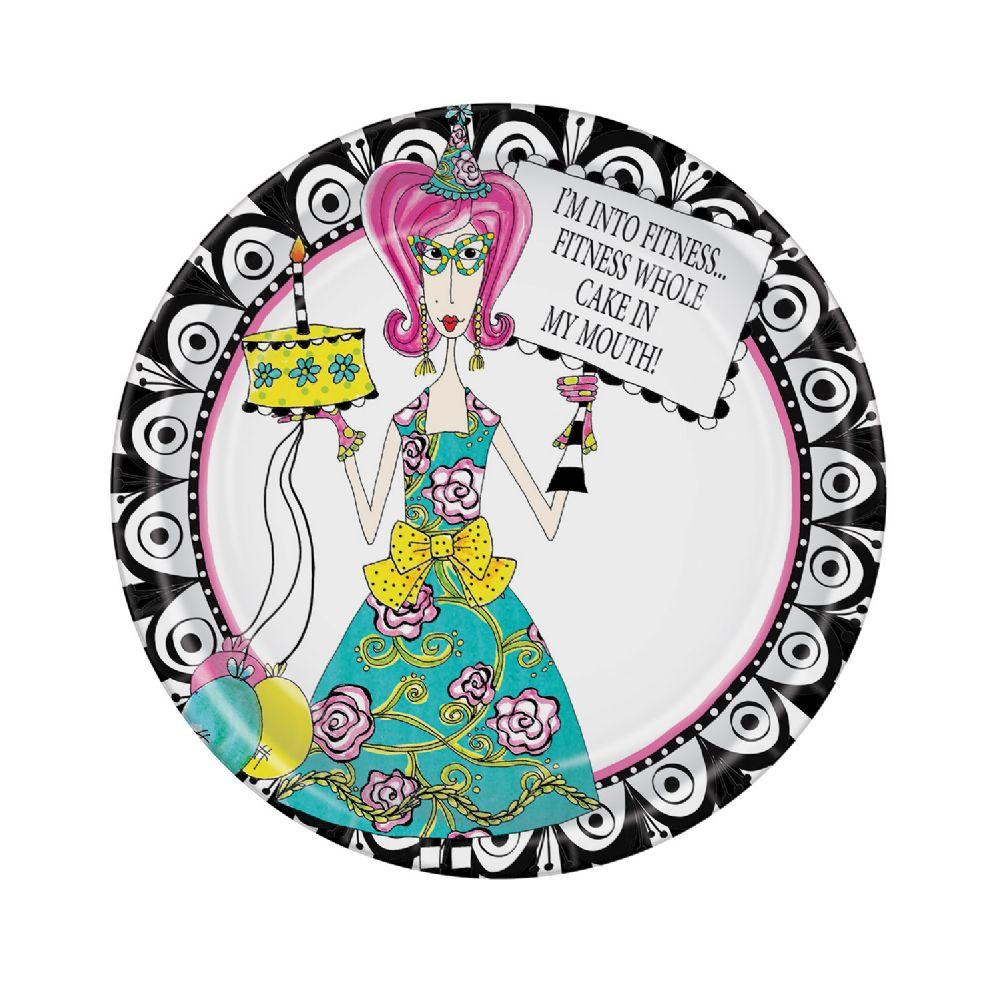 12 Wholesale Dolly Mama's Adult Celebration Plates image