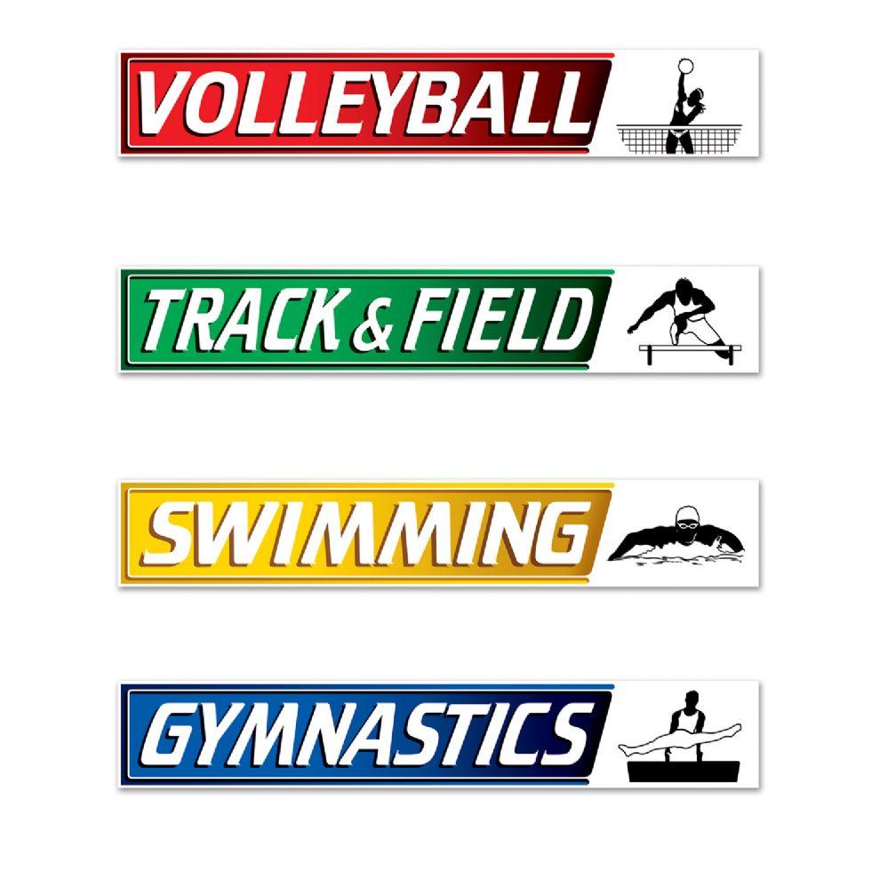 12 Wholesale Summer Sports Street Sign Cutouts image
