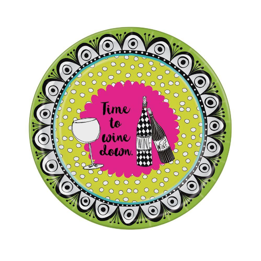 12 Wholesale Dolly Mama's Wine Celebration Plates image
