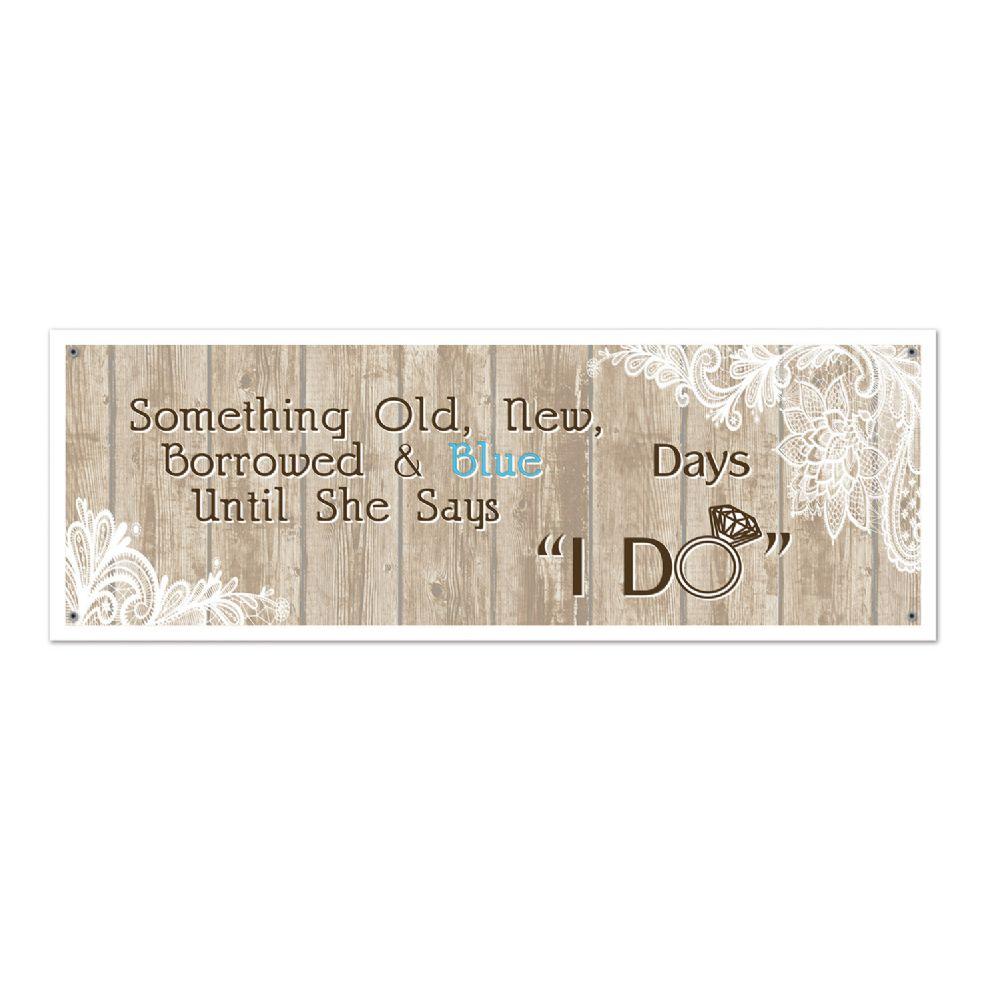 12 Wholesale Rustic Wedding Sign Banner image