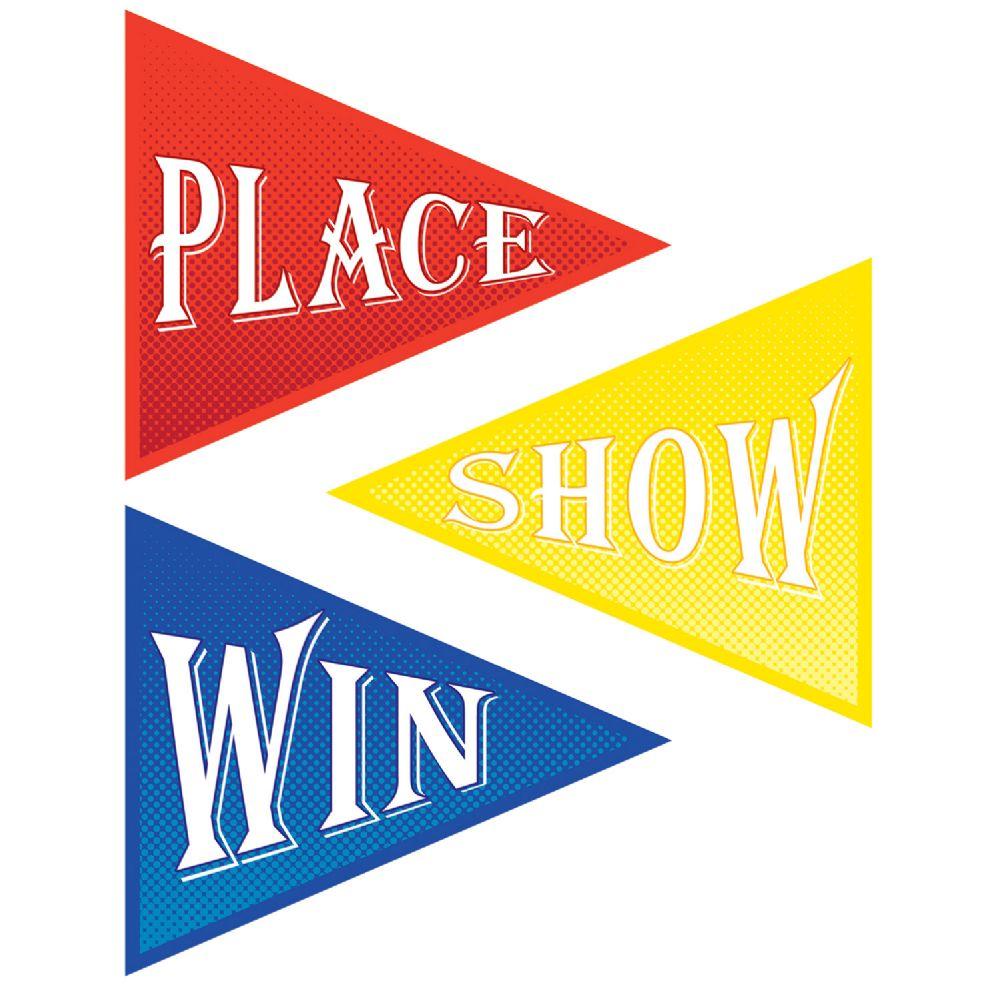 12 Wholesale Win Place & Show Cutouts image