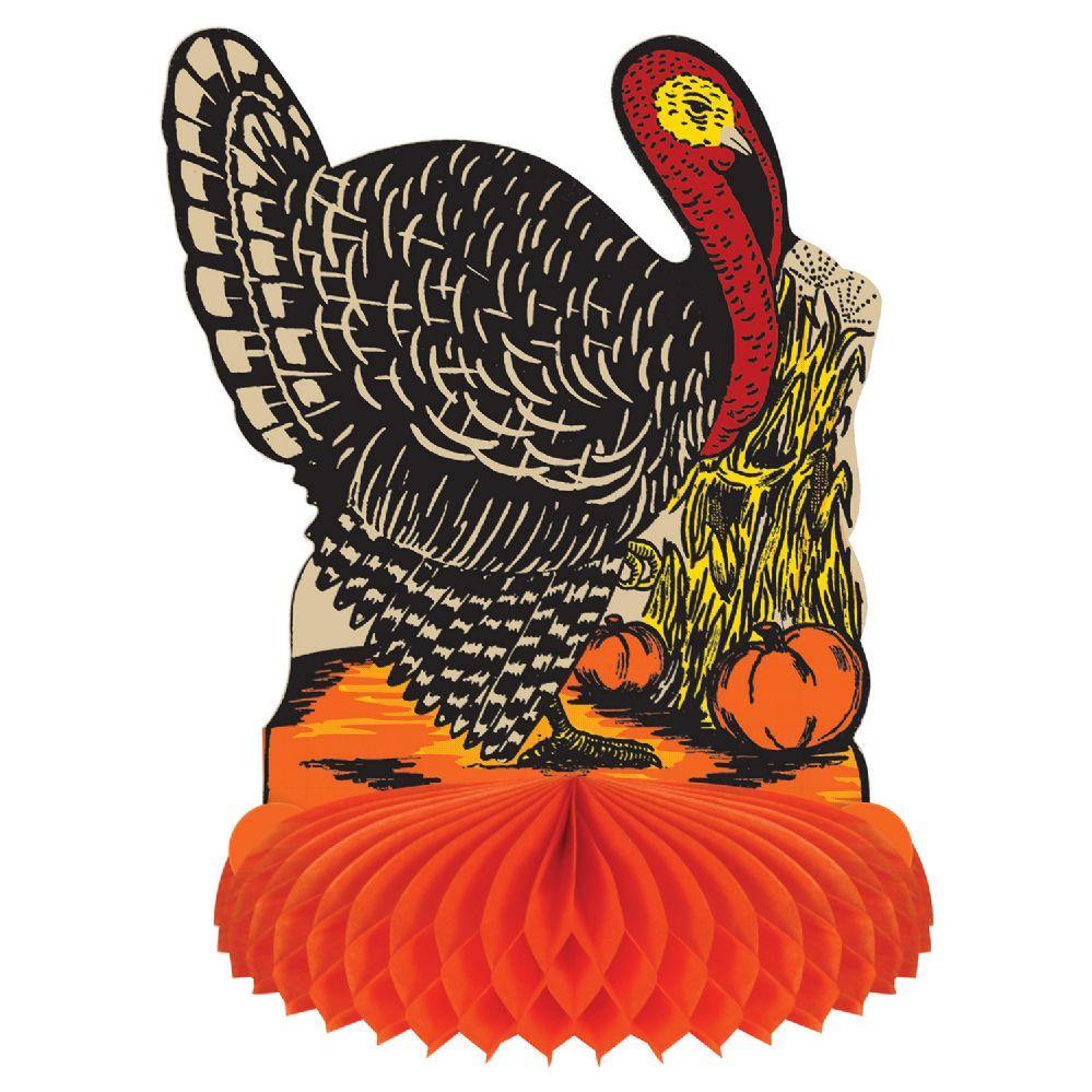 12 Wholesale 12 Vintage Fall Harvest Turkey Centerpiece image