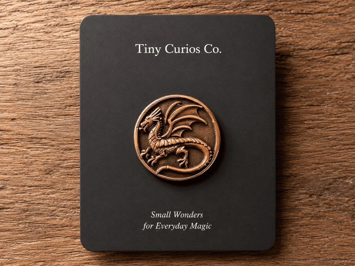 Copper Dragon Coin Pin image