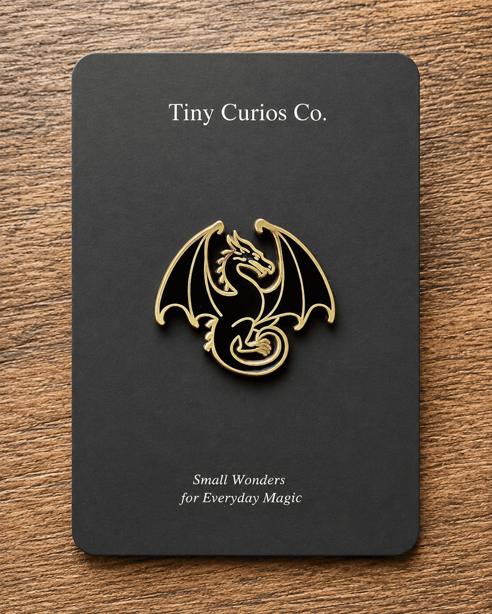 Bronze Circle Dragon Pin image