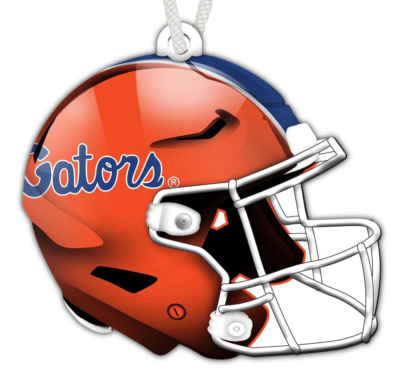 Florida Gators Authentic Wooden Helmet Ornament