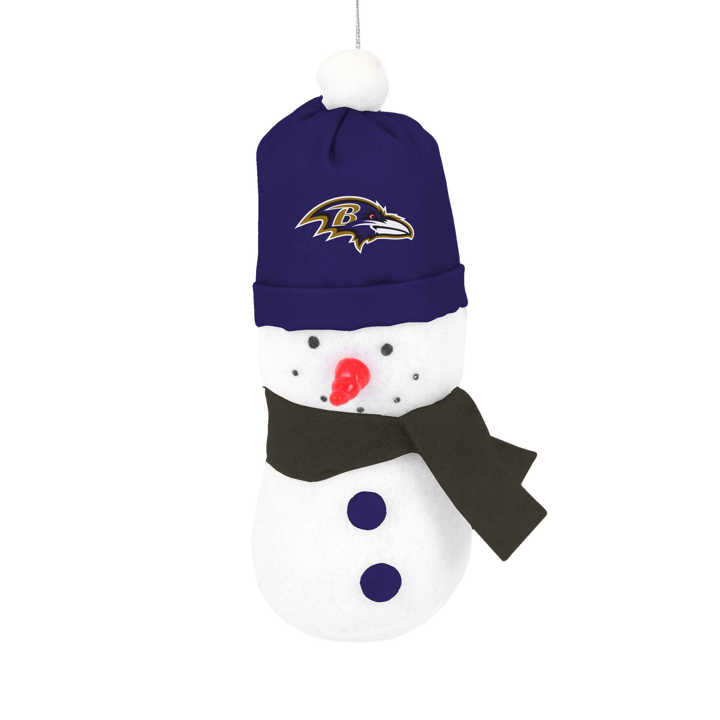 Baltimore Ravens 3.5" Plush Snowman Ornament image