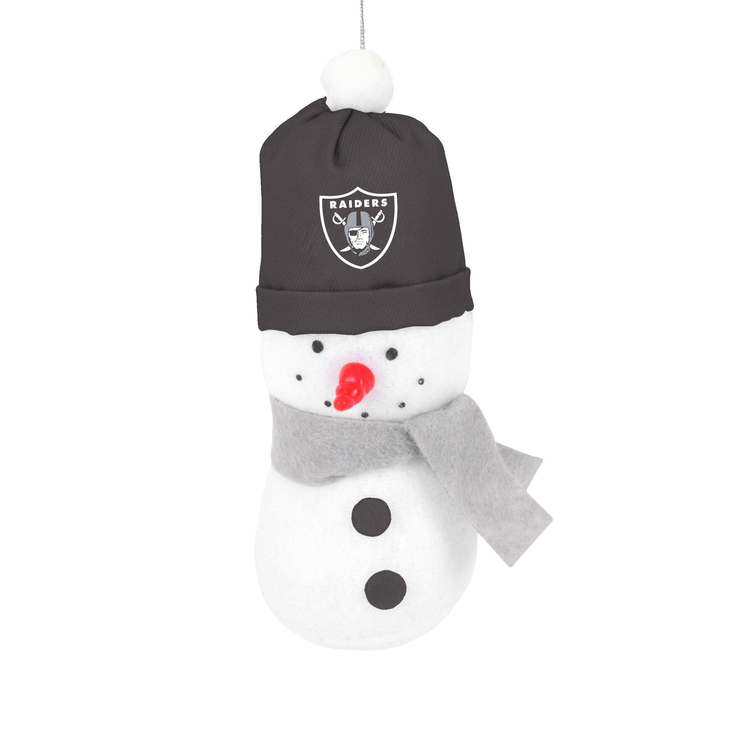 Las Vegas Raiders 3.5" Plush Snowman Ornament image