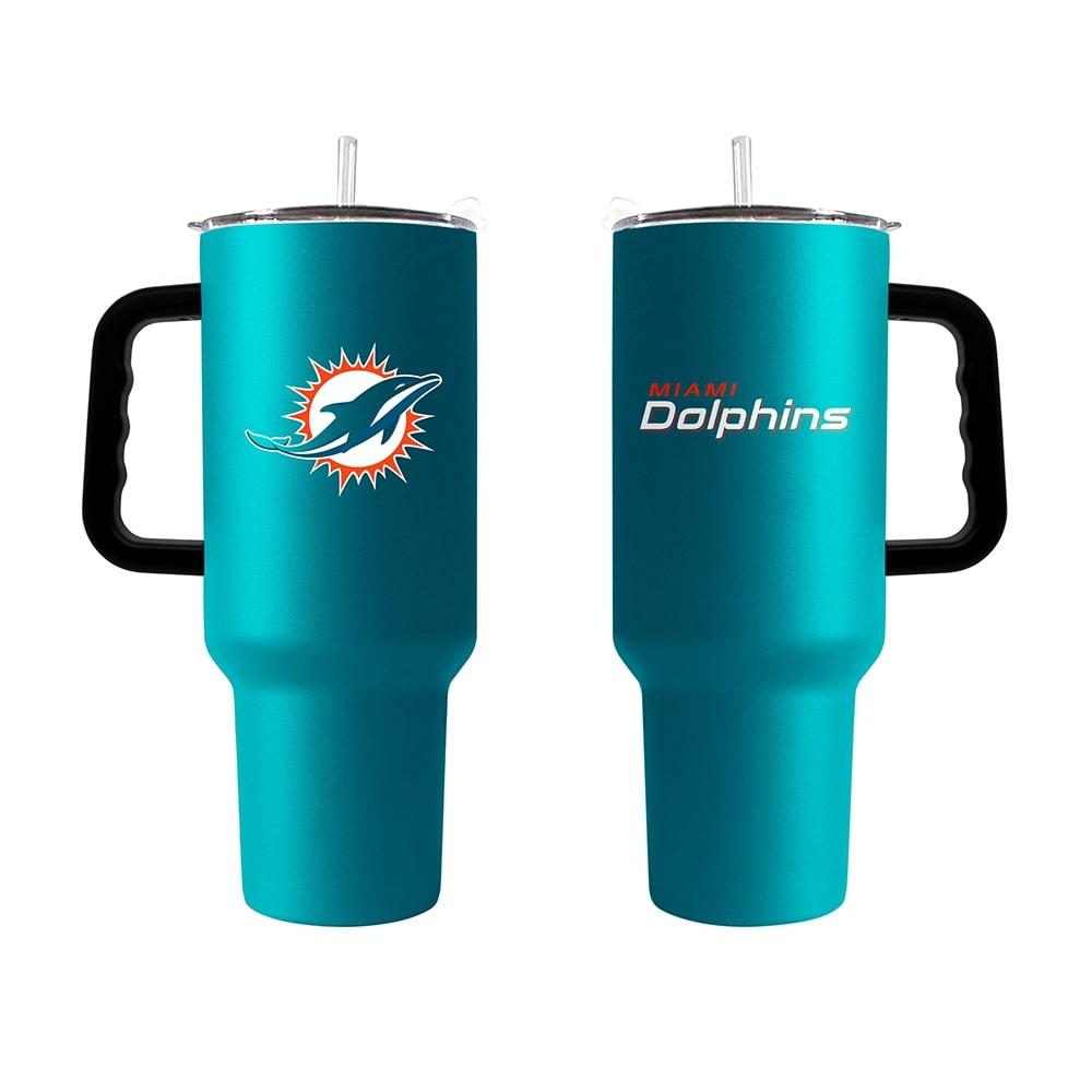 Miami Dolphins 40oz. Powder Coat Travel Tumbler image