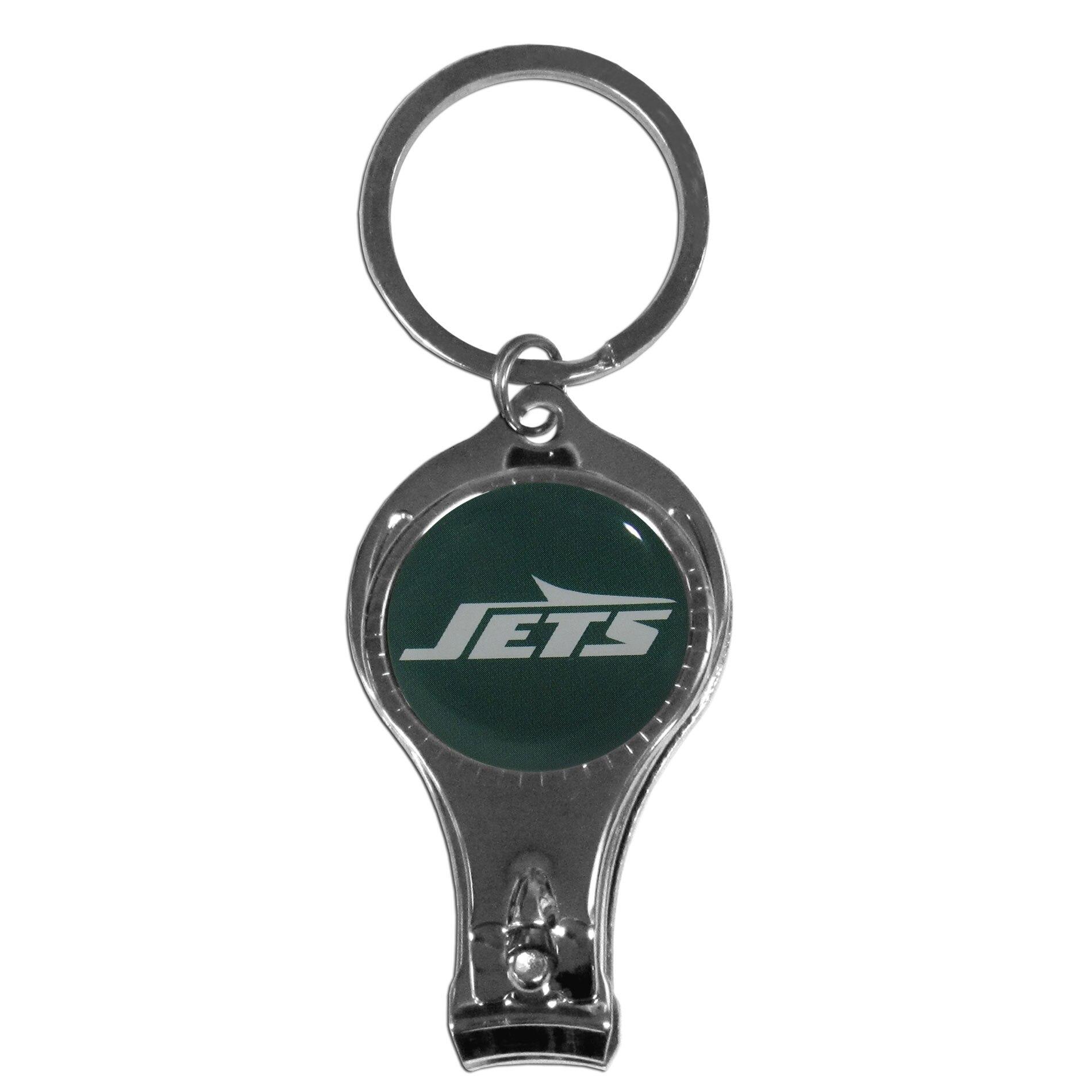 New York Jets Nail Clipper with Bottle Opener Key Chain image