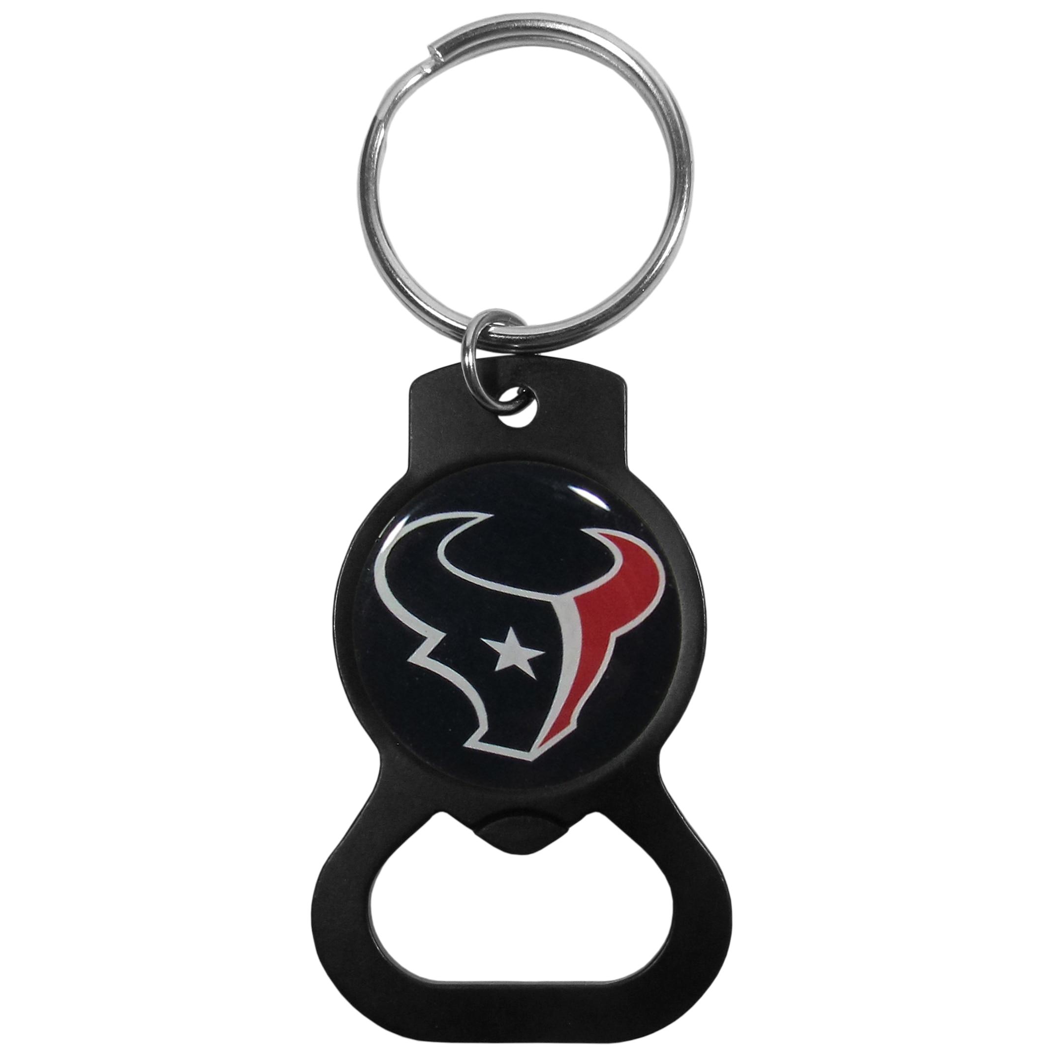 Houston Texans Bottle Opener Key Chain - Black image