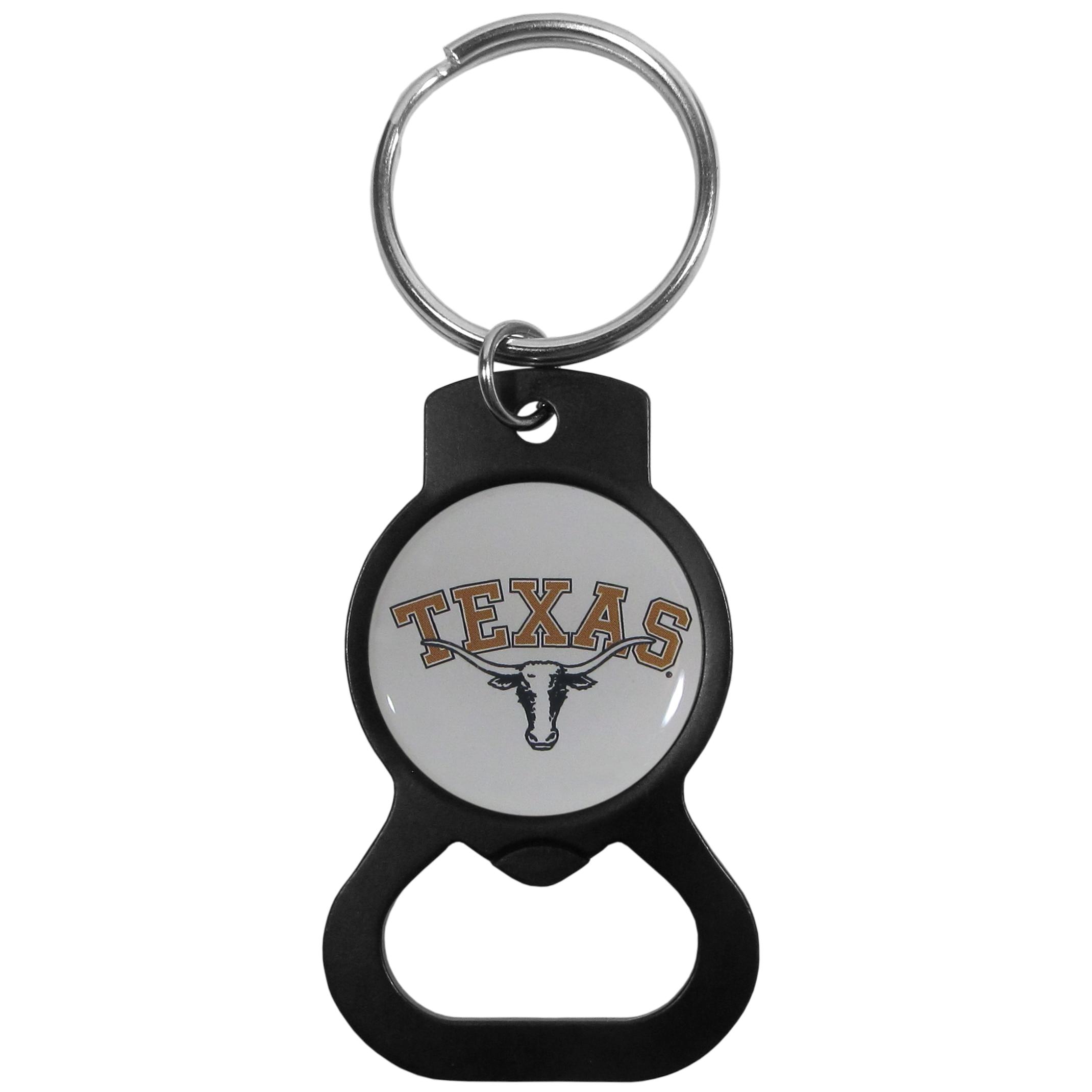 Texas Longhorns Bottle Opener Key Chain - Black image