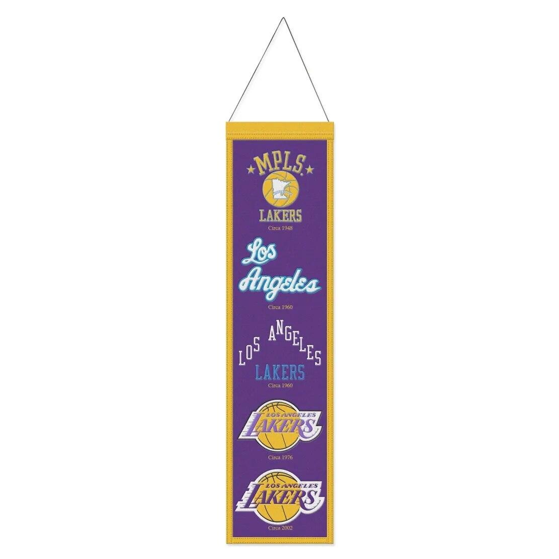 Los Angeles Lakers 8" x 32" Evolution Wool Banner image